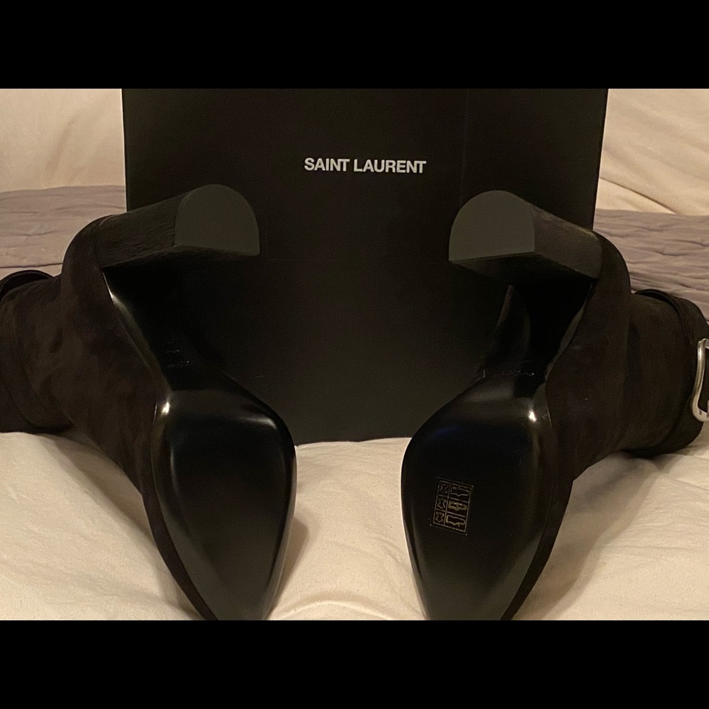 Saint Laurent Suede Joplin Boot - 39.5 - Picture 8 of 8